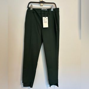 Zara asymmetrical hem size 2 pleated pants NWT